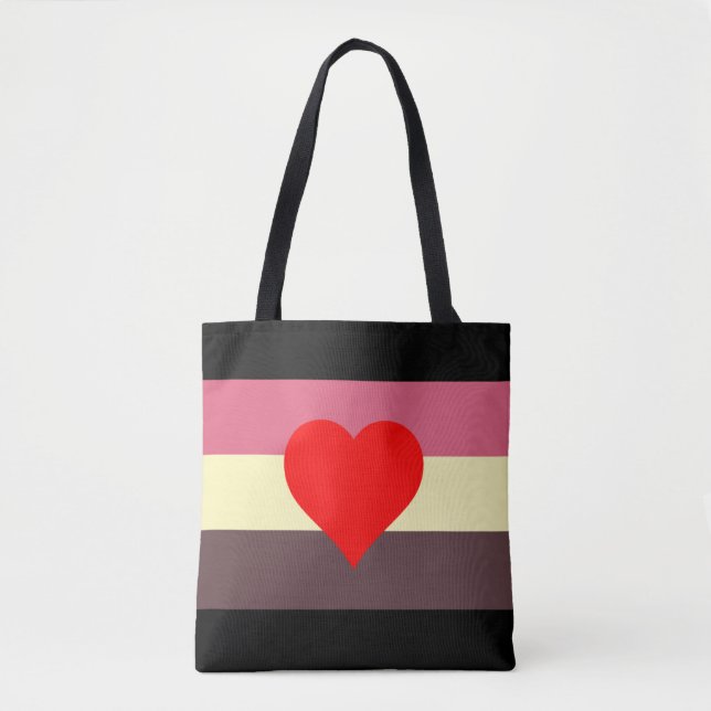 Tote Bag Drapeau de fierté grasse (Devant)