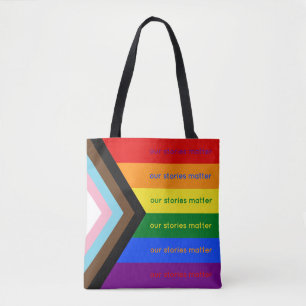 Tote Bag Drapeau de fierté intersectionnel Stories Matter A