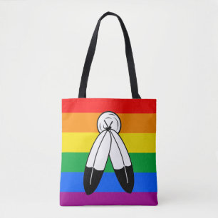 Tote Bag Drapeau de fierté LGBTQ+ bispirituel