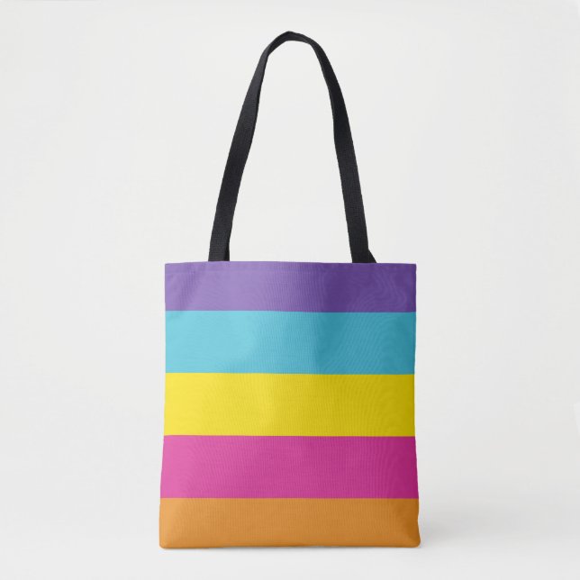 Tote Bag Drapeau de fierté non binaire de genre (Devant)