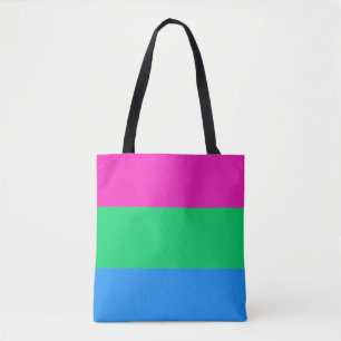 Tote Bag Drapeau de fierté Polysexuel 3 bandes