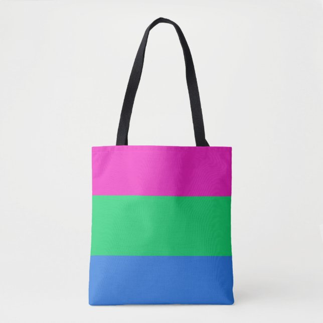 Tote Bag Drapeau de fierté polysexuelle (Devant)
