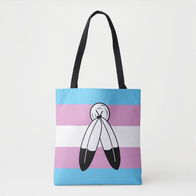 Tote Bag Drapeau de fierté trans bispirituel (Devant)