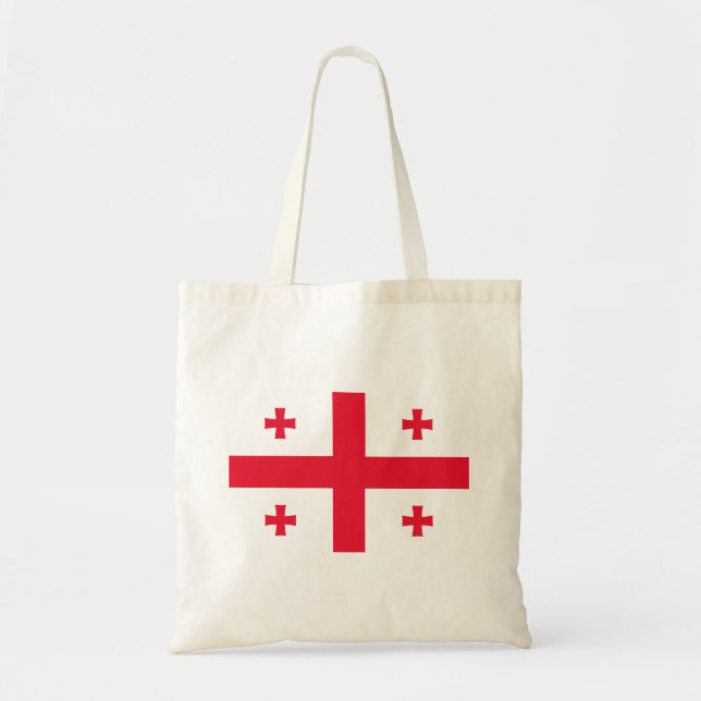 Tote Bag Drapeau de Géorgie (Devant)