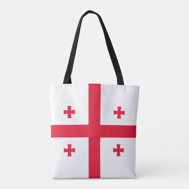 Tote Bag Drapeau de Géorgie (Dos)