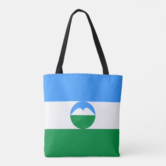 Tote Bag Drapeau de Kabardino-Balkarie (Dos)