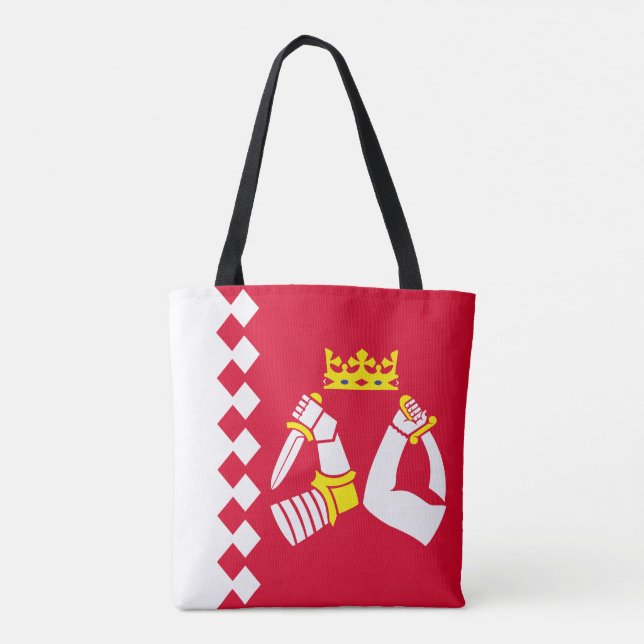 Tote Bag Drapeau de la Carélie du Nord (Dos)