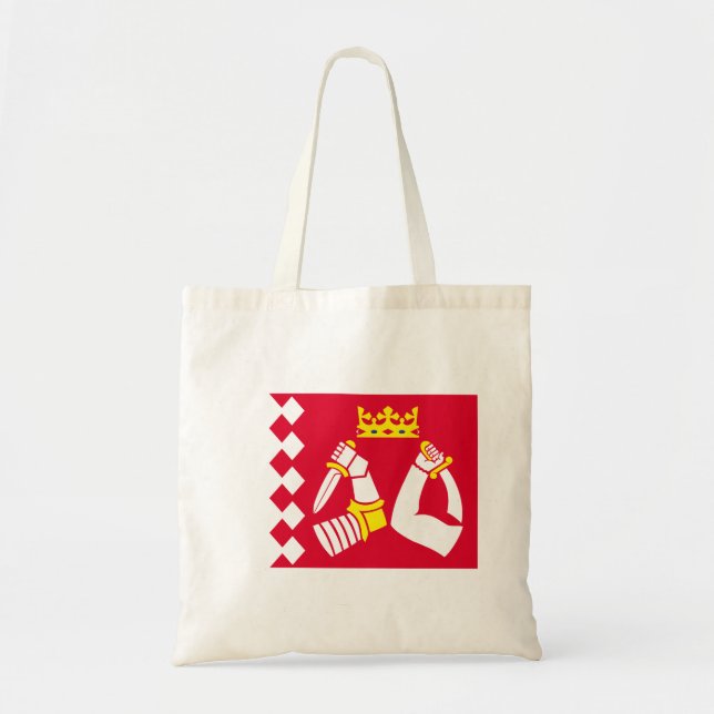 Tote Bag Drapeau de la Carélie du Nord (Devant)