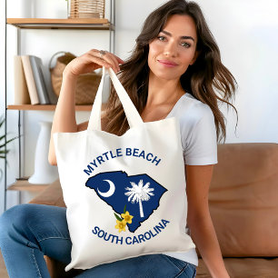 Tote Bag Drapeau de la Caroline du Sud Fleur de l'État Jess