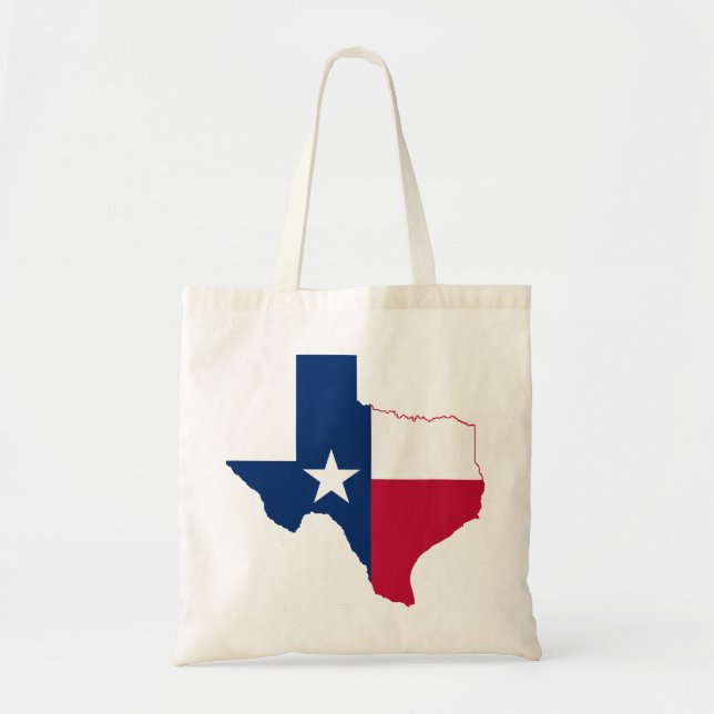 Tote Bag drapeau de la carte du Texas (Devant)