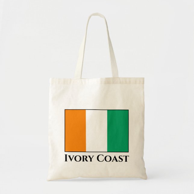 Tote Bag Drapeau de la Côte d'Ivoire (Devant)