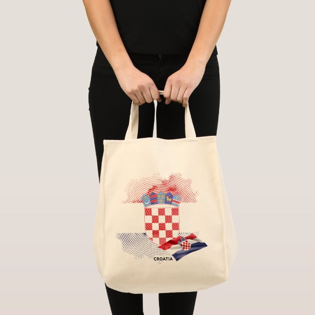 Tote Bag Drapeau de la Croatie (Devant (produit))