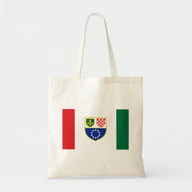 Tote Bag Drapeau de la Fédération de Bosnie-Herzégovine (Devant)