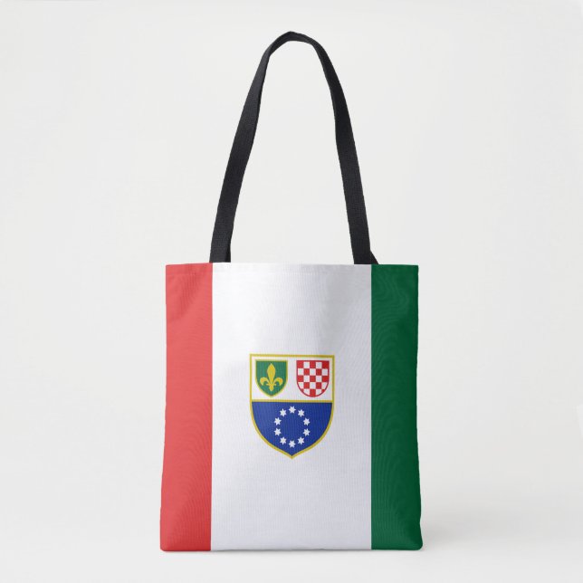 Tote Bag Drapeau de la Fédération de Bosnie-Herzégovine (Devant)