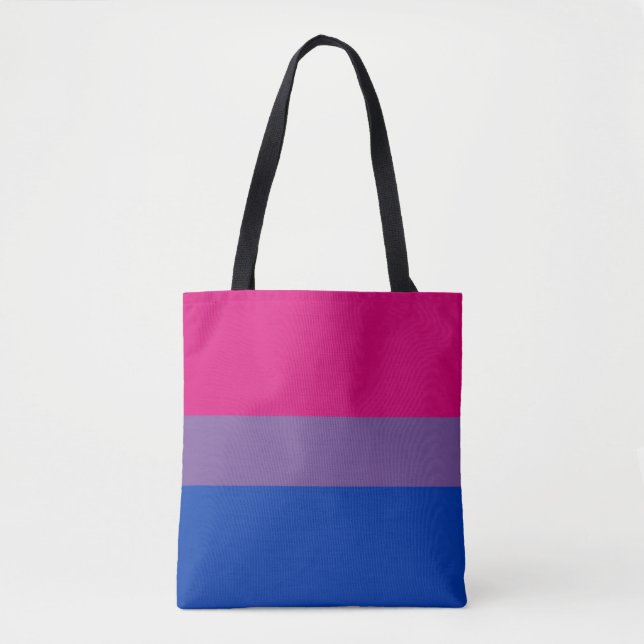Tote Bag Drapeau de la fierté bisexuelle (Devant)