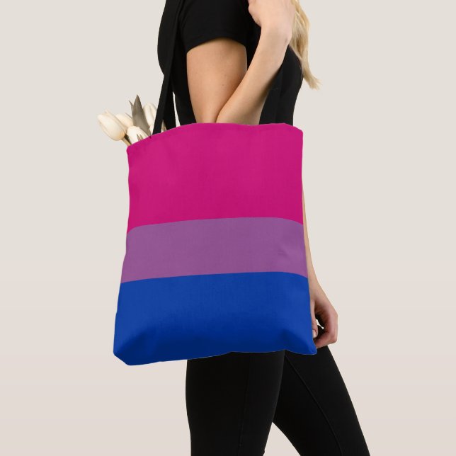 Tote Bag Drapeau de la fierté bisexuelle (De près)
