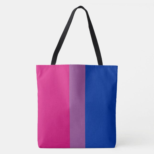 Tote Bag Drapeau de la fierté bisexuelle (Devant)