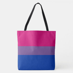 Tote Bag Drapeau de la fierté bisexuelle couleur tout-en-u