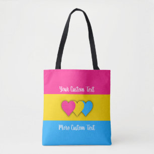 Tote Bag Drapeau de la fierté de la transexualité avec text