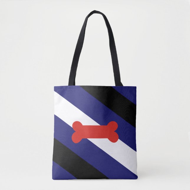 Tote Bag Drapeau de la fierté de Puppy Play (Devant)