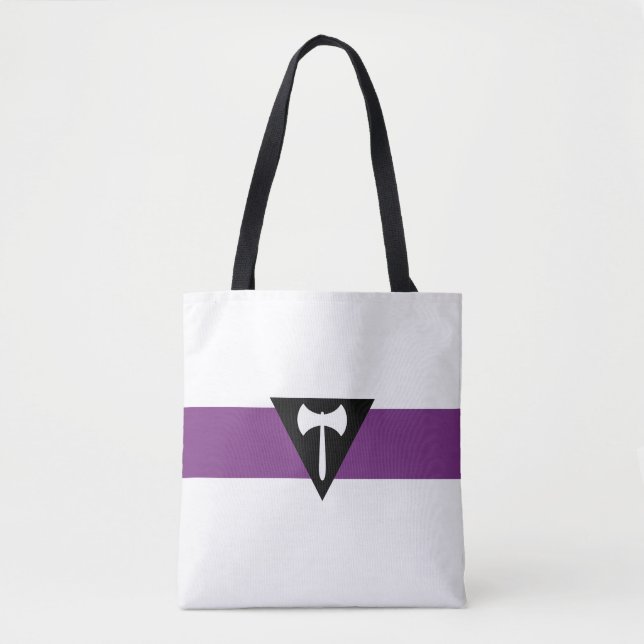 Tote Bag Drapeau de la fierté lesbienne (Devant)