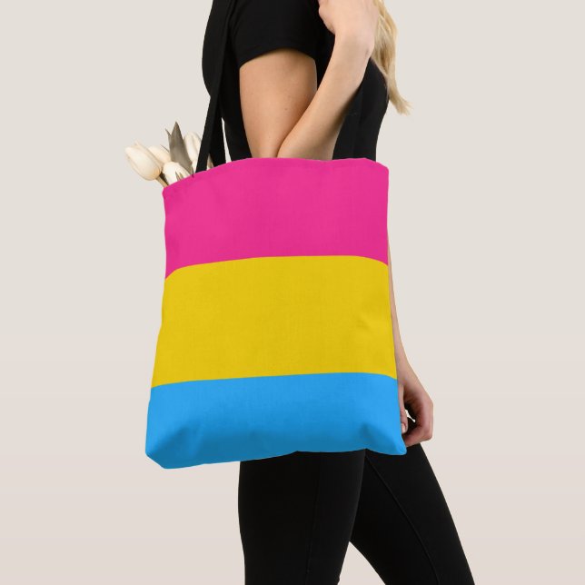 Tote Bag Drapeau de la fierté Pansexual (De près)