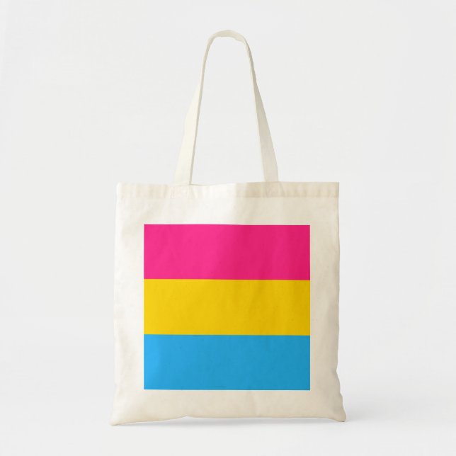 Tote Bag Drapeau de la fierté Pansexual (Devant)