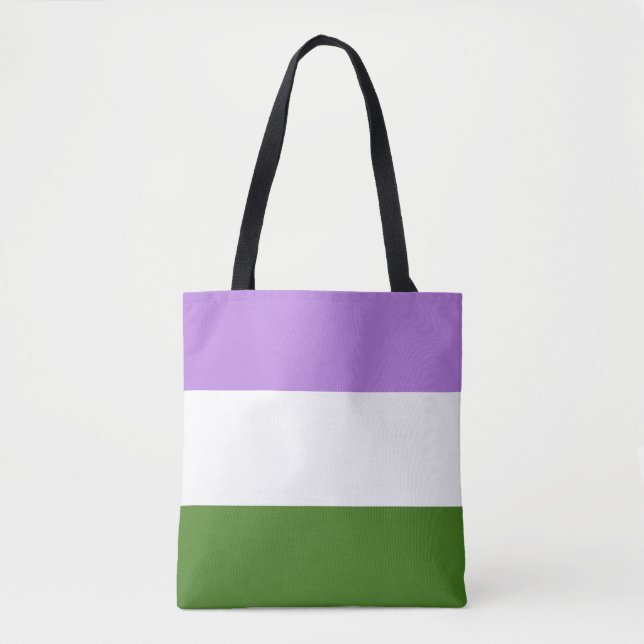Tote Bag Drapeau de la fierté queer (Devant)