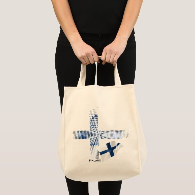 Tote Bag Drapeau de la Finlande (Devant (produit))