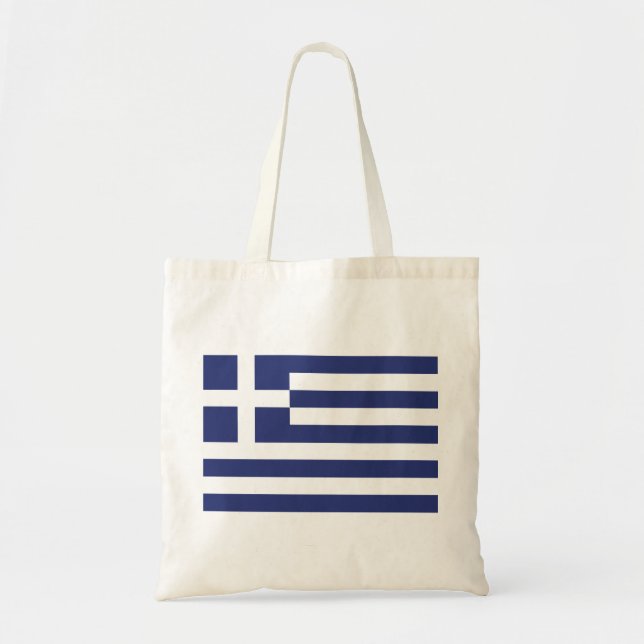 Tote Bag Drapeau de la Grèce (Devant)