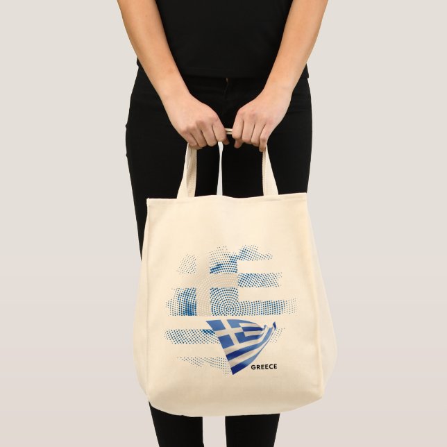 Tote Bag Drapeau de la Grèce (Devant (produit))