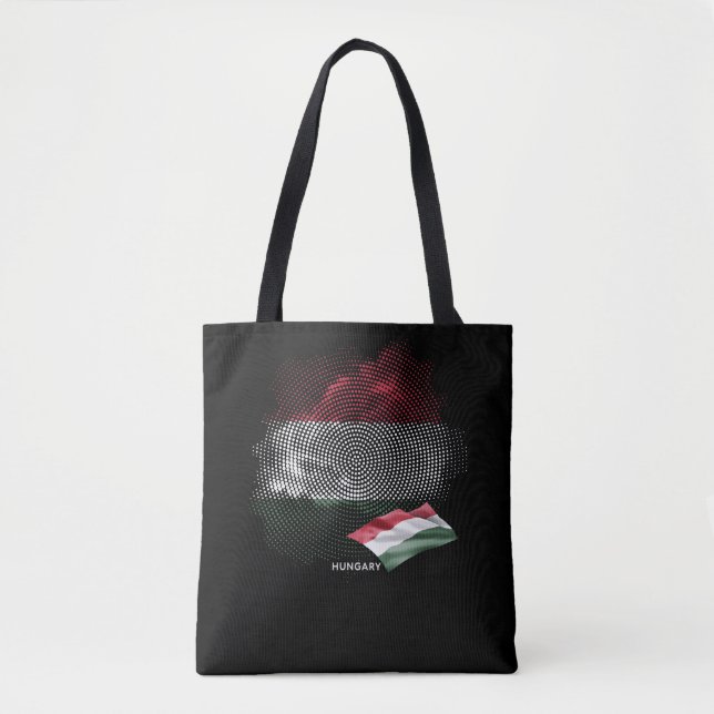 Tote Bag Drapeau de la Hongrie (Devant)