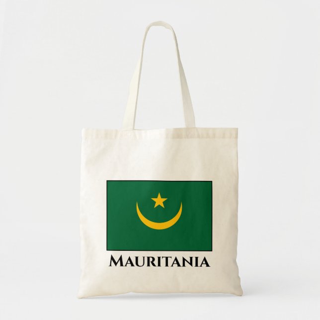 Tote Bag Drapeau de la Mauritanie (Devant)