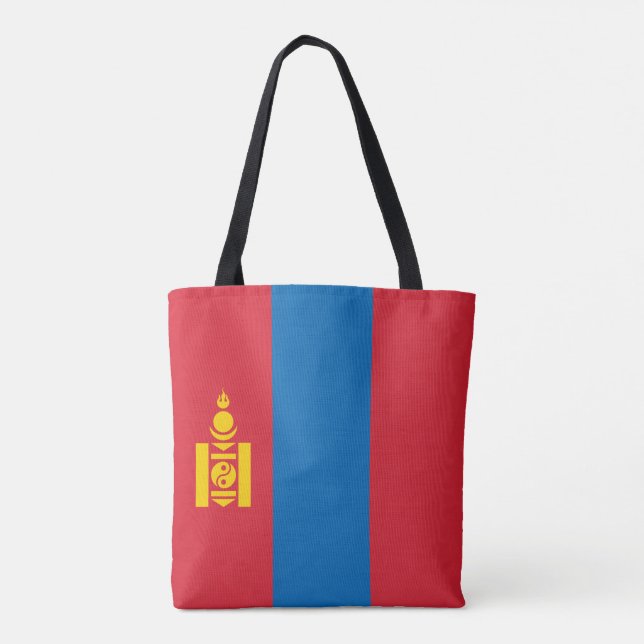 Tote Bag Drapeau de la Mongolie (Dos)