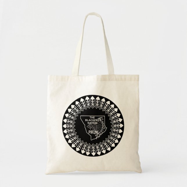 Tote Bag Drapeau de la Nation Blackfeet (Devant)