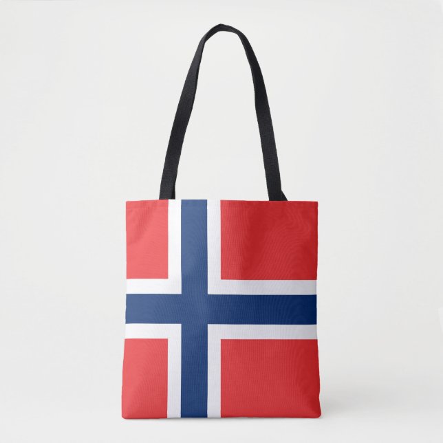 Tote Bag Drapeau de la Norvège (Devant)