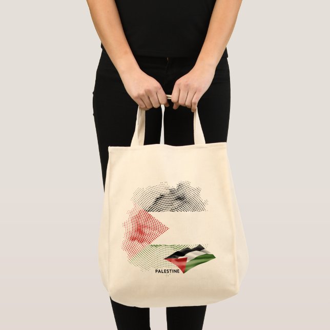 Tote Bag drapeau de la Palestine (Devant (produit))