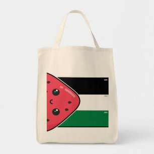Tote Bag Drapeau de la Palestine mignonne avec Palestin san