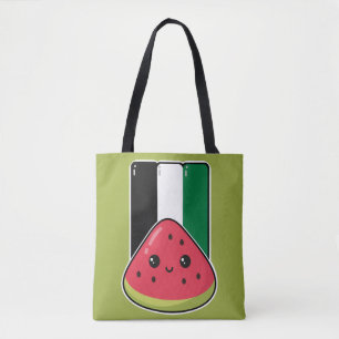 Tote Bag Drapeau de la Palestine mignonne avec Palestin san