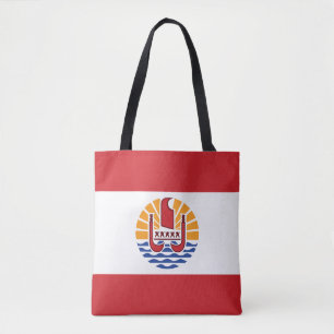 Tote Bag Drapeau de la Polynésie française