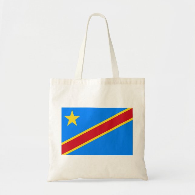 Tote Bag Drapeau de la RDC (République démocratique du Cong (Devant)