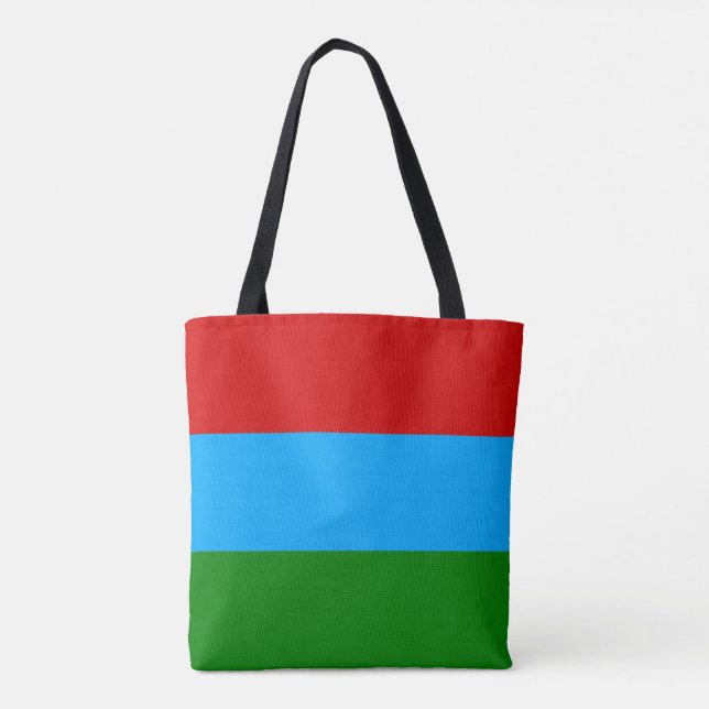 Tote Bag Drapeau de la République de Carélie (Dos)