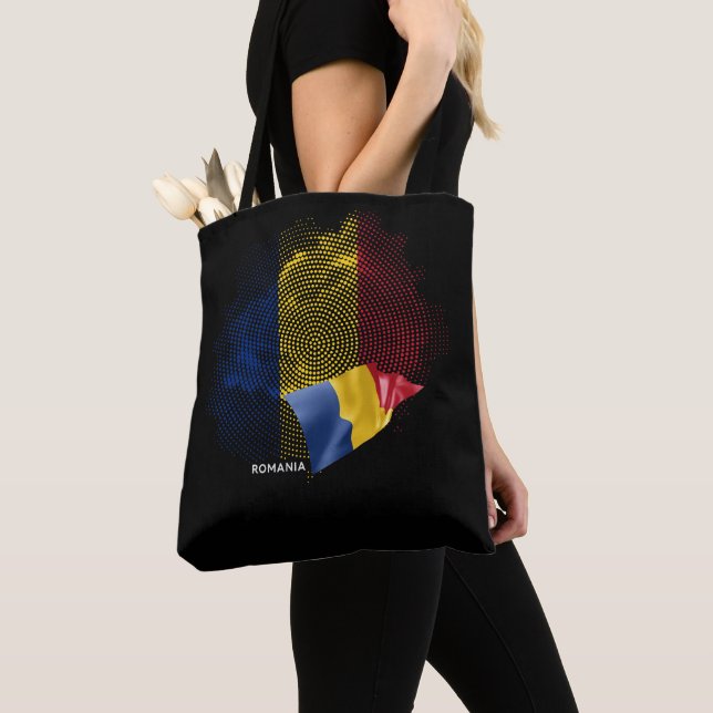 Tote Bag Drapeau de la Roumanie (De près)