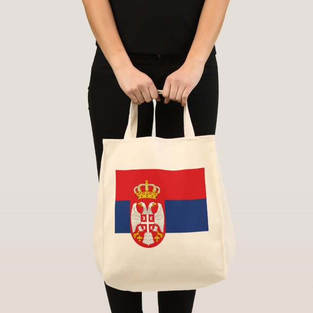 Tote Bag drapeau de la Serbie (Devant (produit))