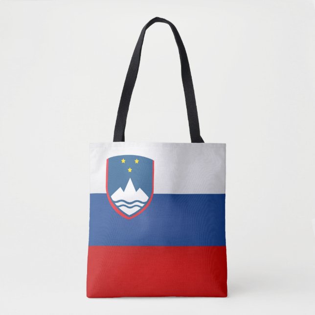 Tote Bag Drapeau de la Slovénie Cool (Devant)
