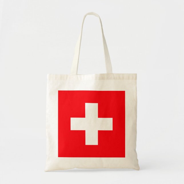 Tote Bag Drapeau de la Suisse (Devant)