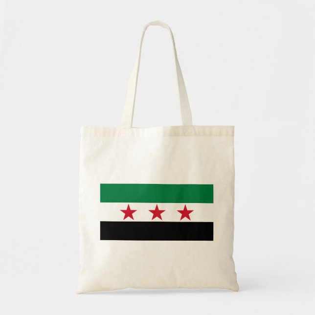 Tote Bag Drapeau de la Syrie (Devant)