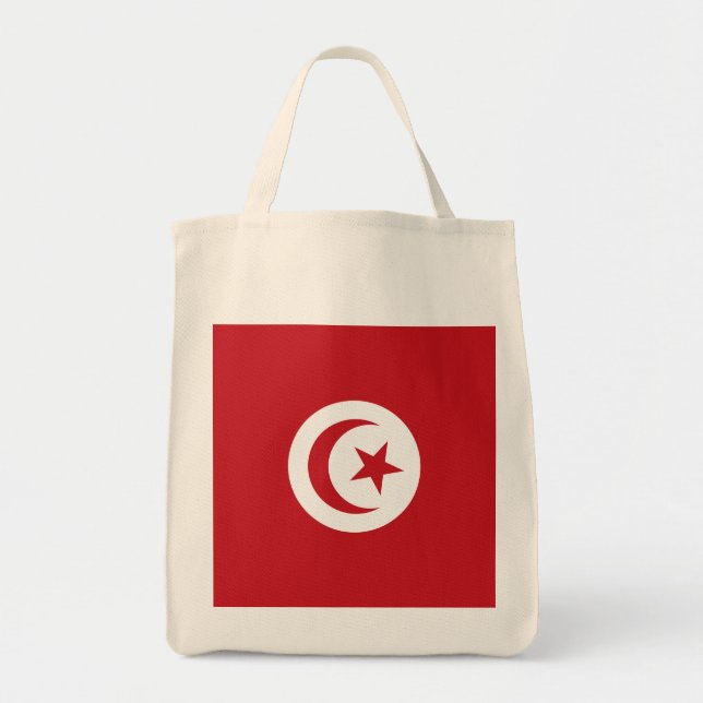 Tote Bag Drapeau de la Tunisie (Devant)