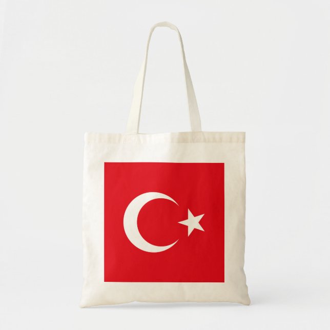 Tote Bag Drapeau de la Turquie (Devant)