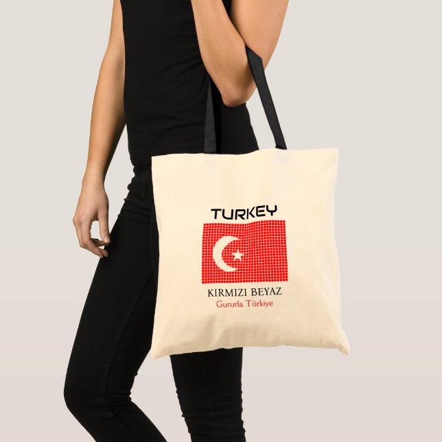 Tote Bag Drapeau de la Turquie (Devant (produit))